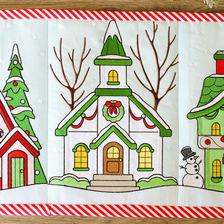 Christmas Village Build-a-Scene - Church (Applique)