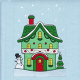 Christmas Village Build-a-Scene - Evergreen Cottage (Applique)