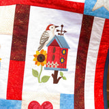 Primitive Americana Birdhouse (Heirloom Applique)