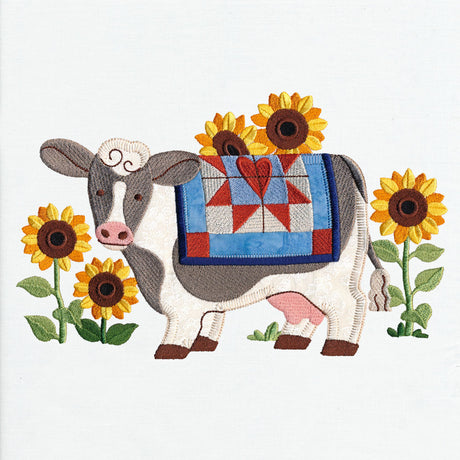 Primitive Americana Cow (Heirloom Applique)