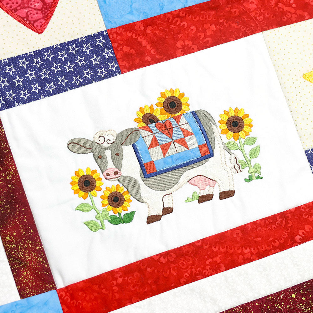 Primitive Americana Cow (Heirloom Applique)