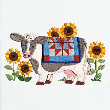 Primitive Americana Cow (Heirloom Applique)