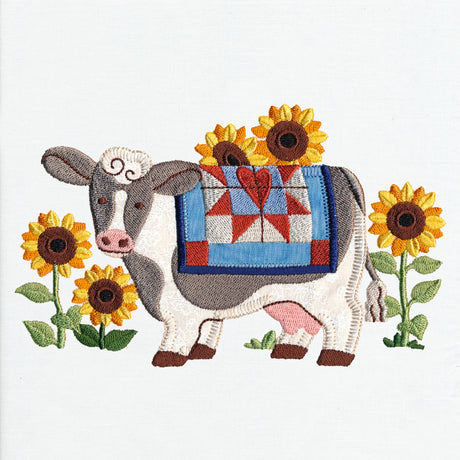 Primitive Americana Cow (Heirloom Applique)