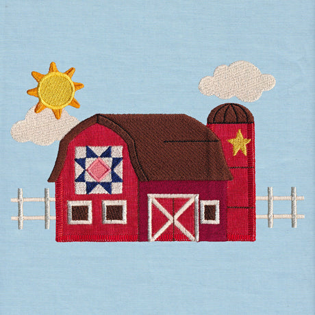Primitive Americana Barn (Heirloom Applique)