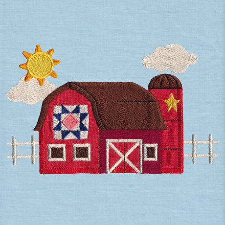 Primitive Americana Barn (Heirloom Applique)