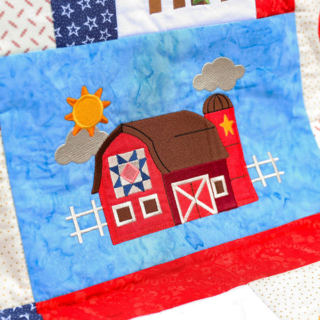 Primitive Americana Barn (Heirloom Applique)
