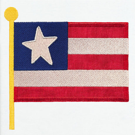 Primitive Americana Flag (Heirloom Applique)