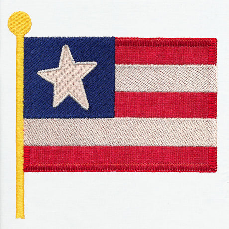 Primitive Americana Flag (Heirloom Applique)