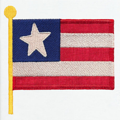 Primitive Americana Flag (Heirloom Applique)