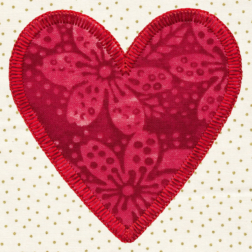 Primitive Americana Heart (Heirloom Applique)