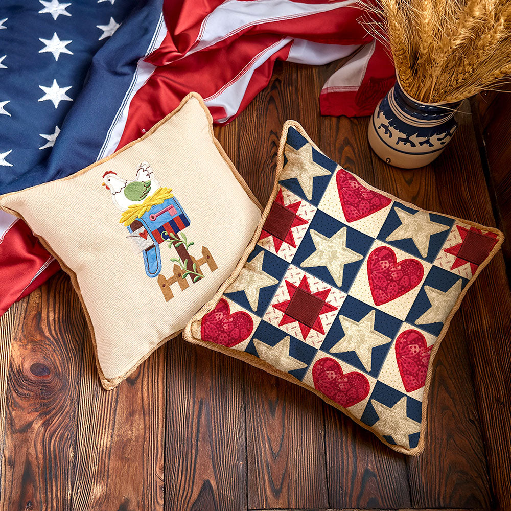 Primitive Americana Heart (Heirloom Applique)