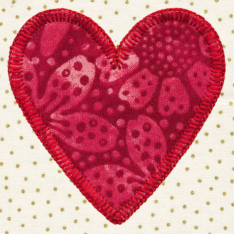 Primitive Americana Heart (Heirloom Applique)