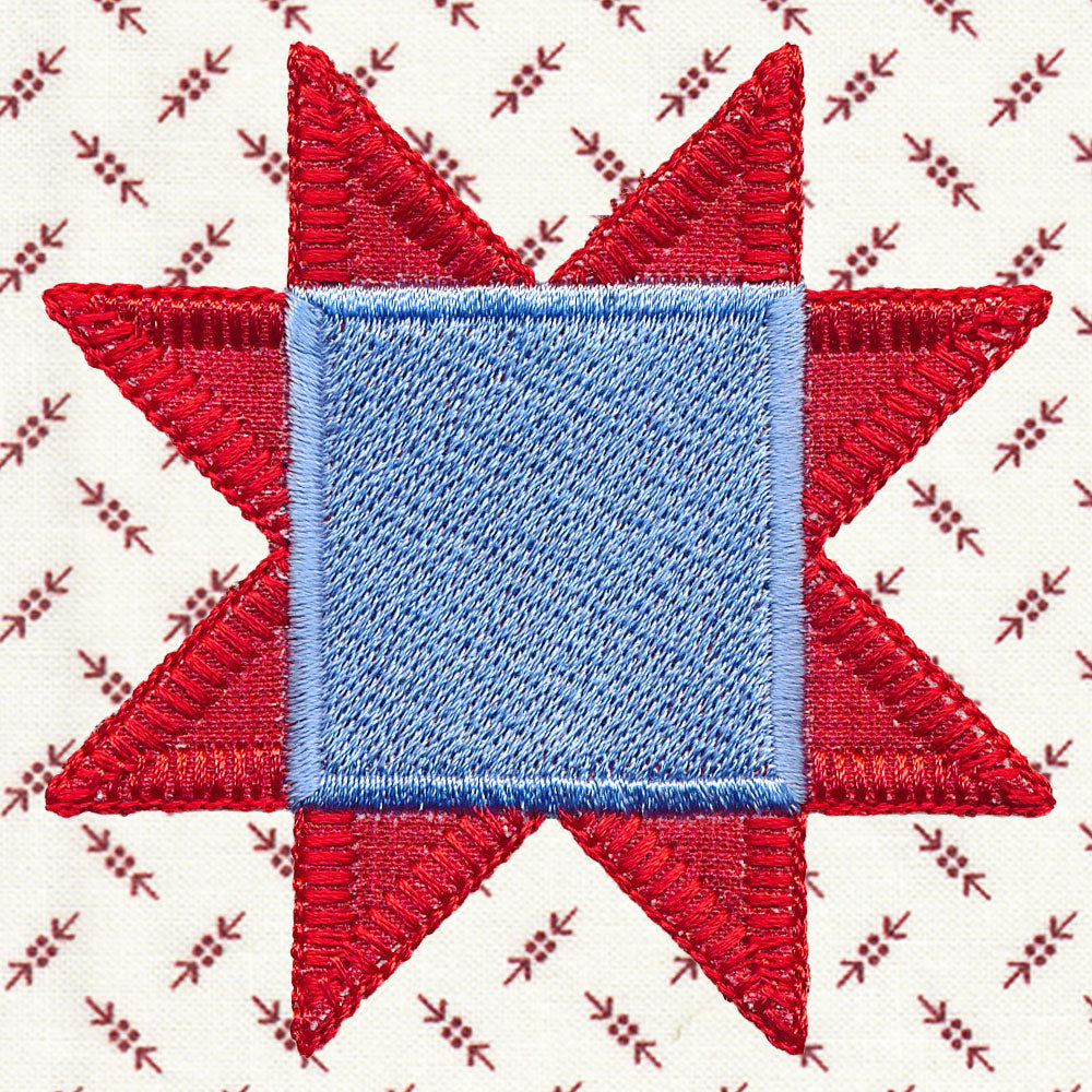 Primitive Americana Quilt Star (Heirloom Applique)