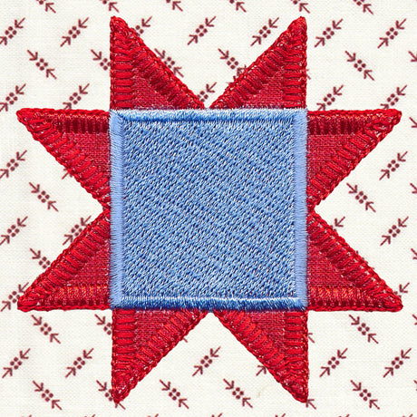 Primitive Americana Quilt Star (Heirloom Applique)
