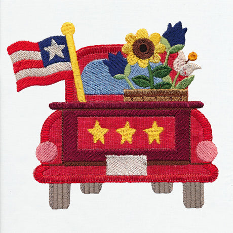 Primitive Americana Truck (Heirloom Applique)