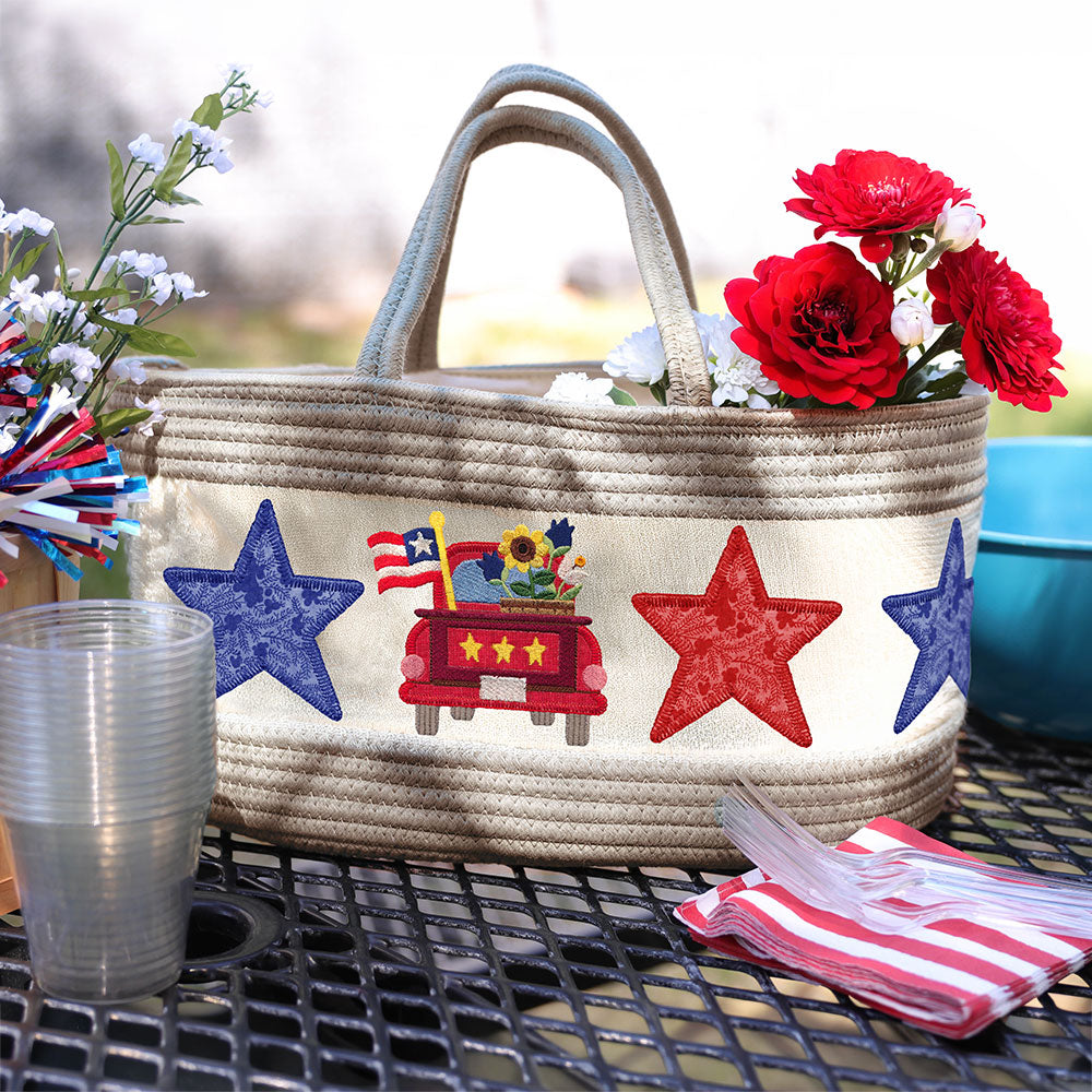 Primitive Americana Truck (Heirloom Applique)