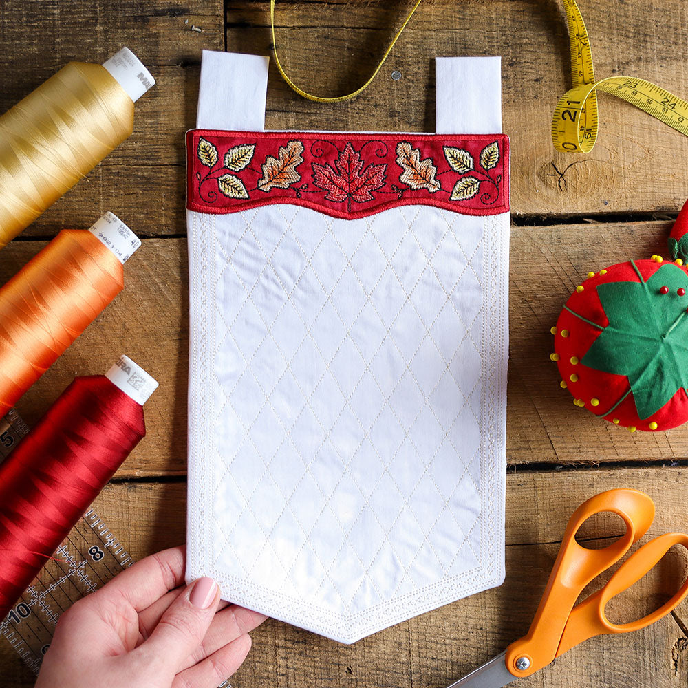 Blank Autumn Leaves Banner