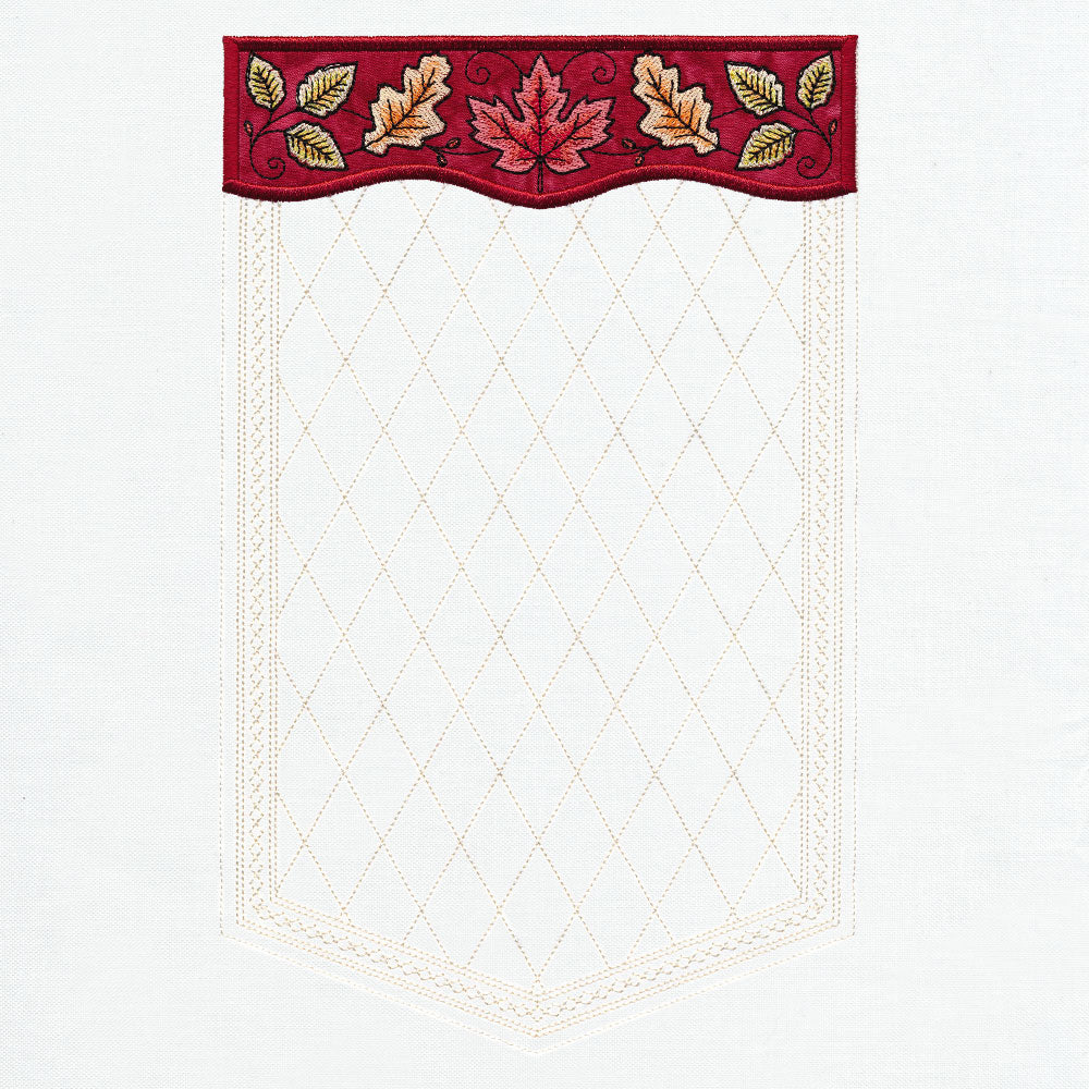 Blank Autumn Leaves Banner