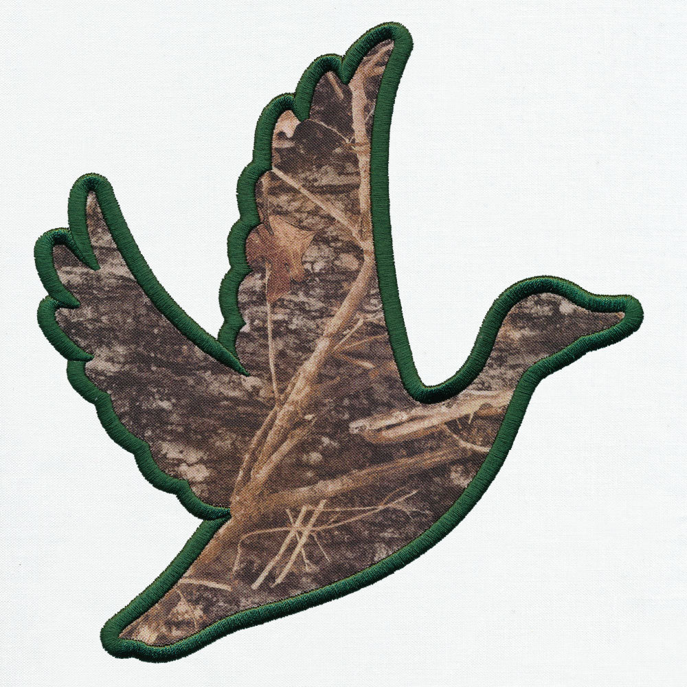 Flying Duck Silhouette (Applique)
