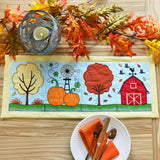 Fall Farm Build-a-Scene - Pumpkins and Windmill (Applique)