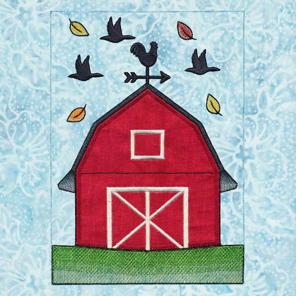 Fall Farm Build-a-Scene - Barn (Applique)