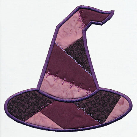 Crazy Patchwork Witch Hat (Applique)