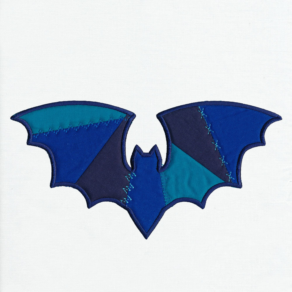 Crazy Patchwork Bat (Applique)