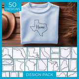 A State Outlines Design Pack