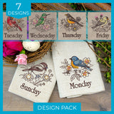 A Days of the Week Birds and Blooms Design Pack