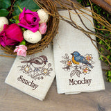 A Days of the Week Birds and Blooms Design Pack