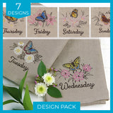 A Days of the Week Butterflies & Blooms Design Pack