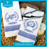 A Days of the Week Coastal Creatures Design Pack