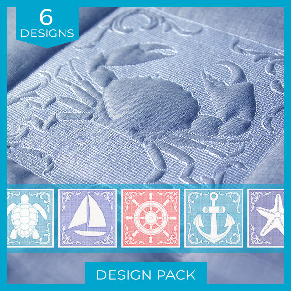 A Nautical Adventures (Trapunto) Design Pack