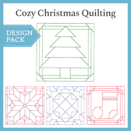 A Cozy Christmas Quilting Design Pack