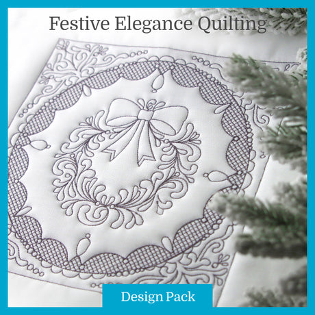 A Festive Elegance (Trapunto) Design Pack