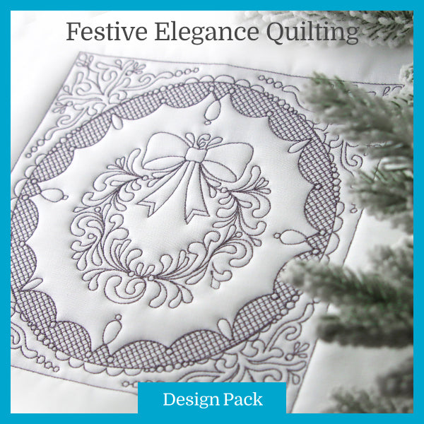 A Festive Elegance (Trapunto) Design Pack