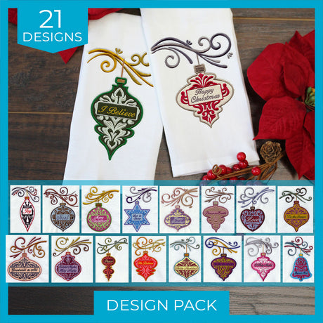 A Ornamental Damask Greetings Design Pack