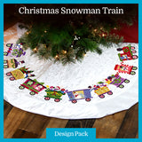A Christmas Snowman Train Design Pack