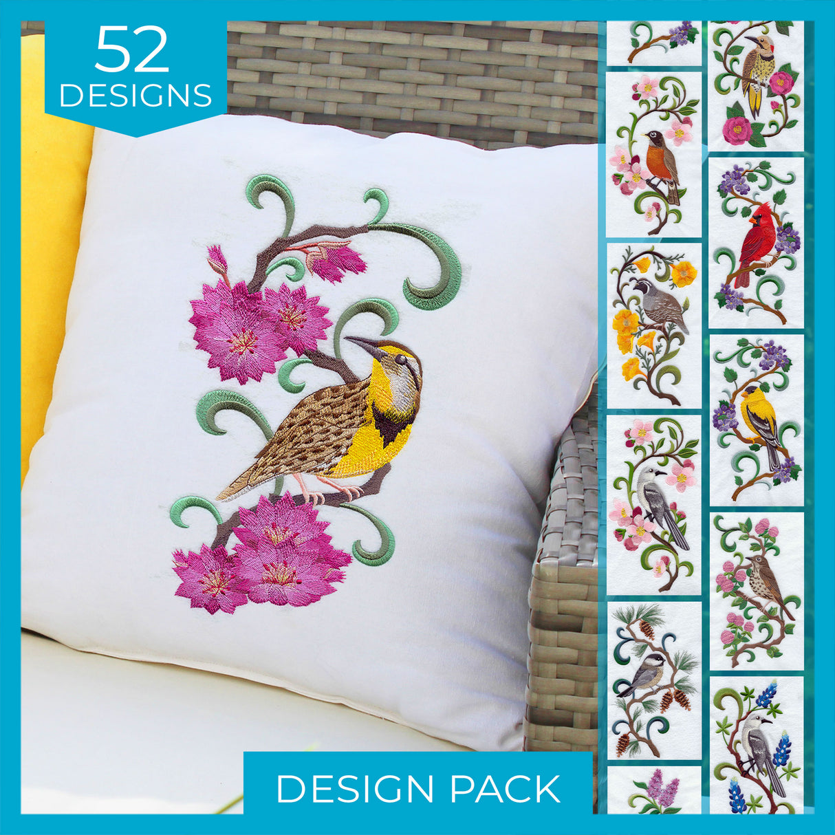 A U.S. Birds & Blooms Design Pack