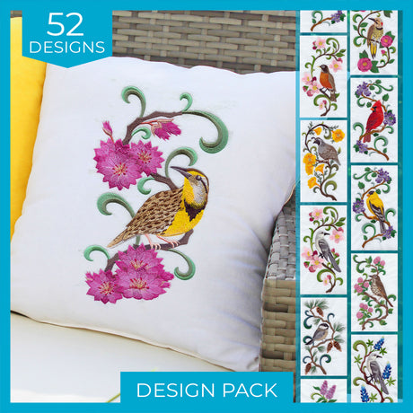 A U.S. Birds & Blooms Design Pack