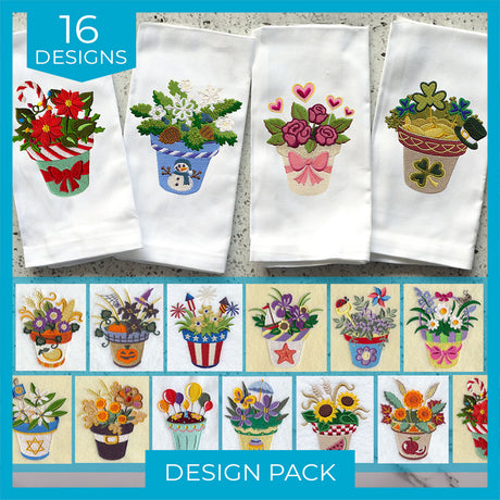 A Flowerpot of the Month Design Pack