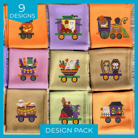 A Trick-or-Treat Train Design Pack