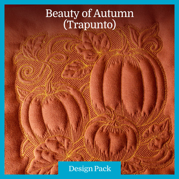 A Beauty in Autumn (Trapunto) Design Pack