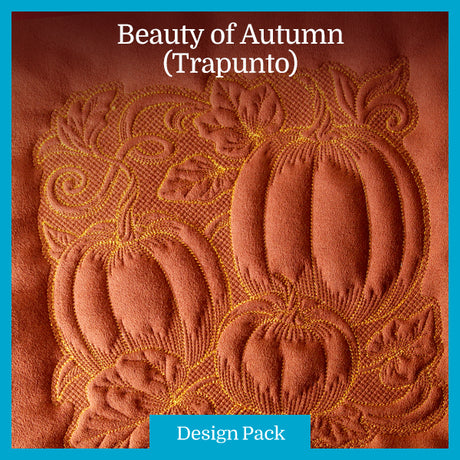 A Beauty in Autumn (Trapunto) Design Pack