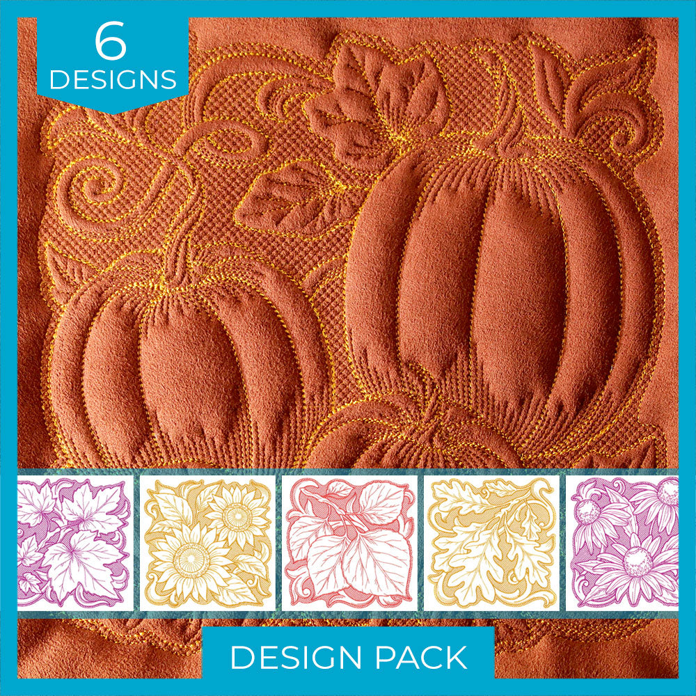 A Beauty in Autumn (Trapunto) Design Pack