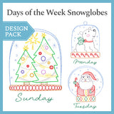 A Days of the Week Snowglobes Design Pack
