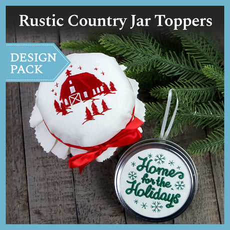 A Rustic Country Jar Topper Design Pack