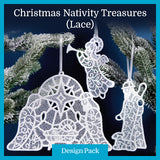 A Christmas Nativity Treasures (Lace) Design Pack