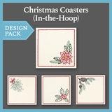A Christmas Coasters (In-the-Hoop) Design Pack