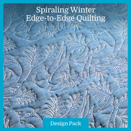 A Spiraling Winter (Edge-to-Edge Quilting) Design Pack